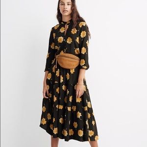 BNWT Madewell button-front tier floral dress XS